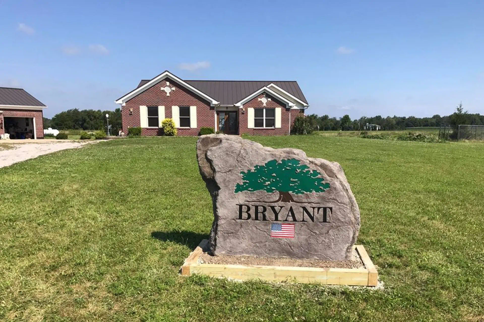 Decorative Landscape Address Boulders (1)