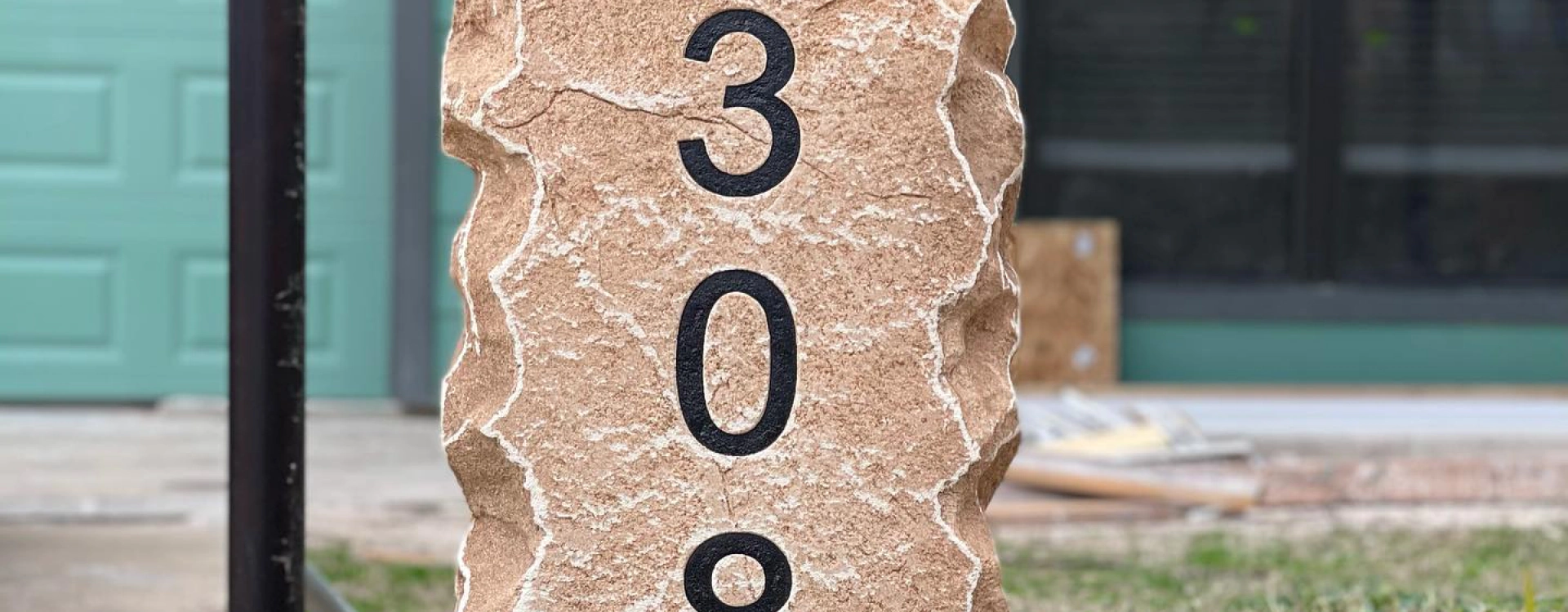 House Number Boulders (2)